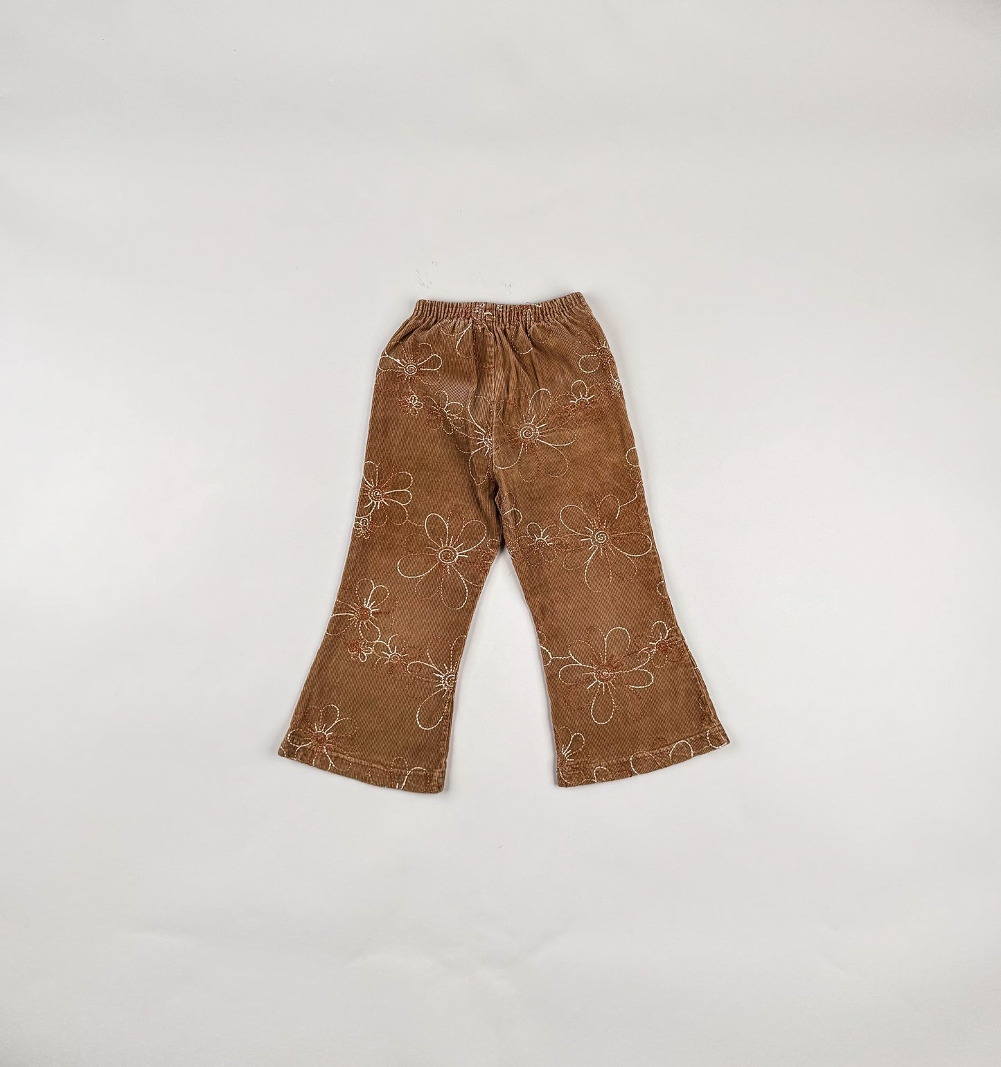 Corduroy Pants in brown, beige and orange