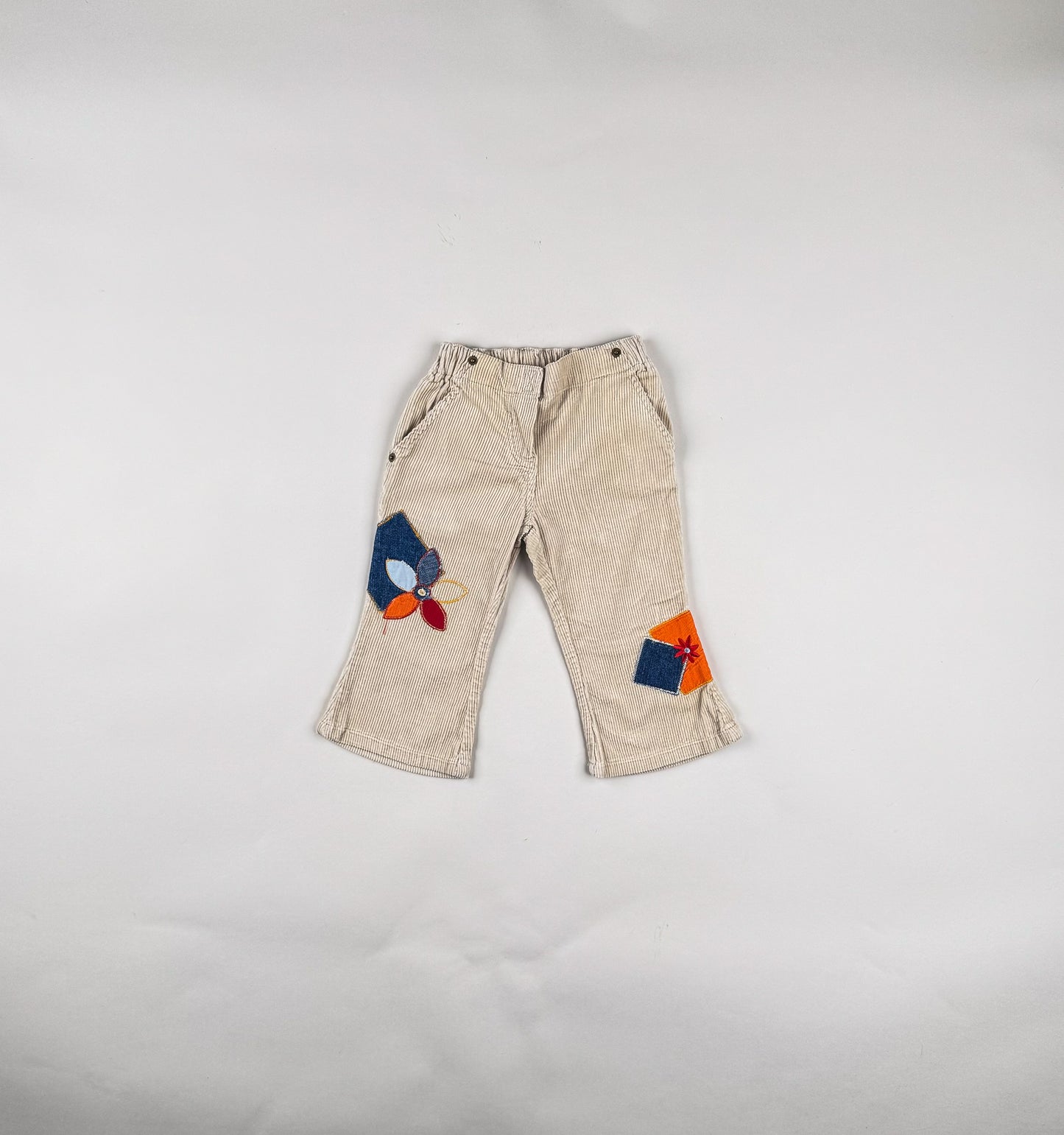 Corduroy Pants in beige, blue, orange and multi