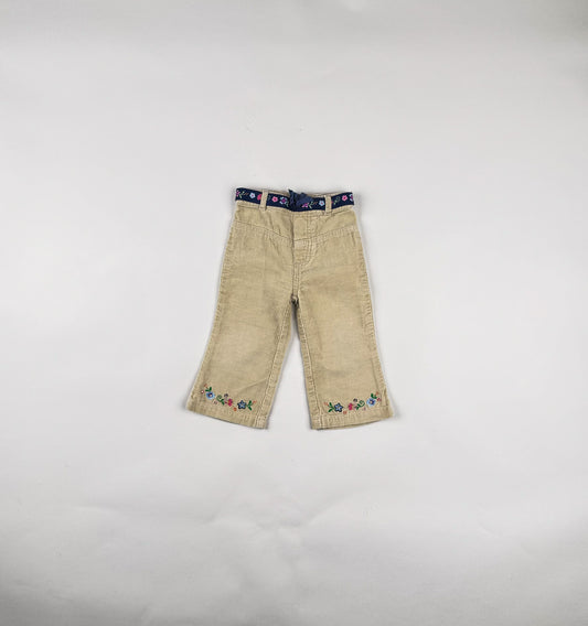 Corduroy Pants in beige and multi