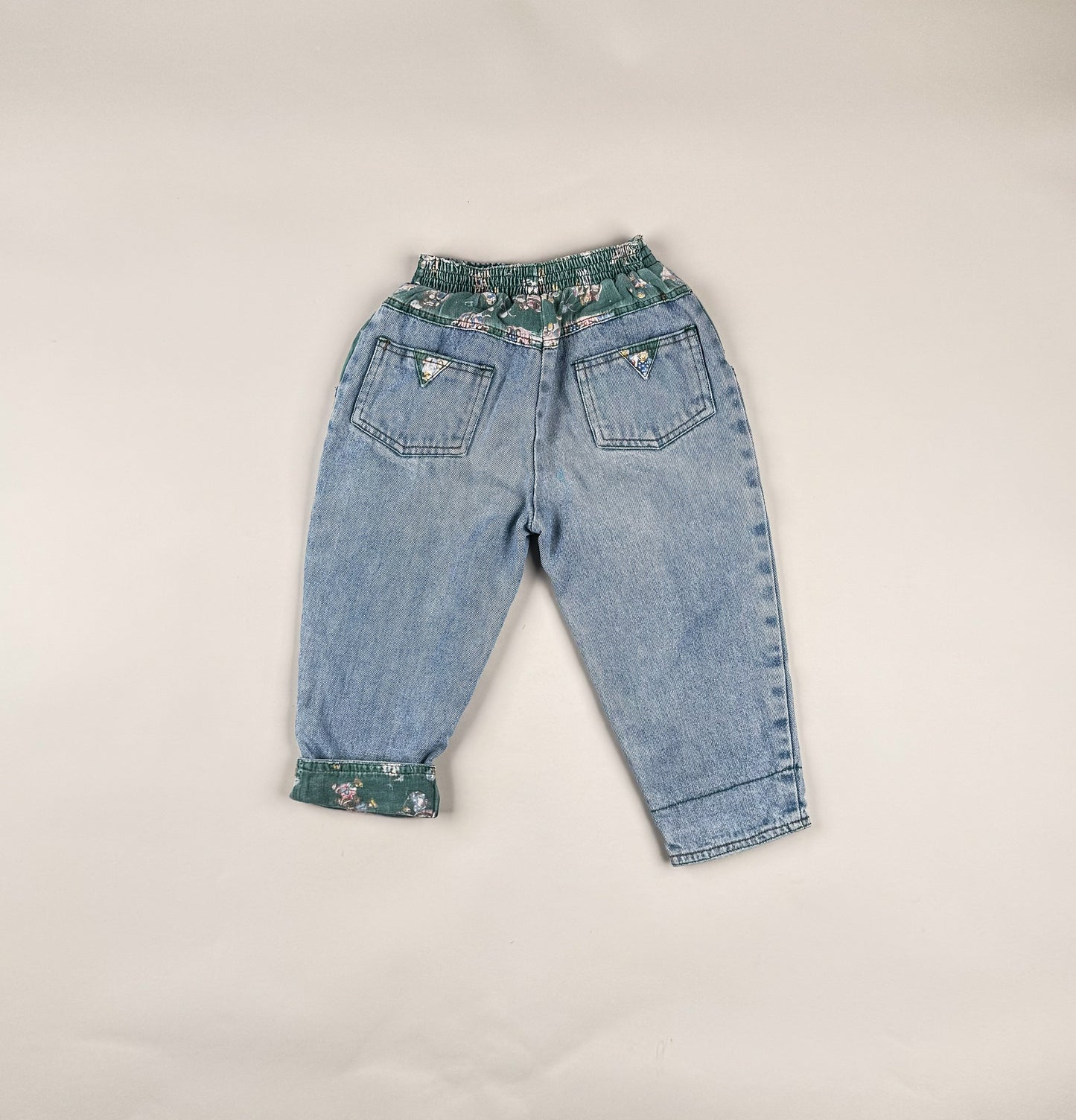 Baggy Jeans in blue, green and multi