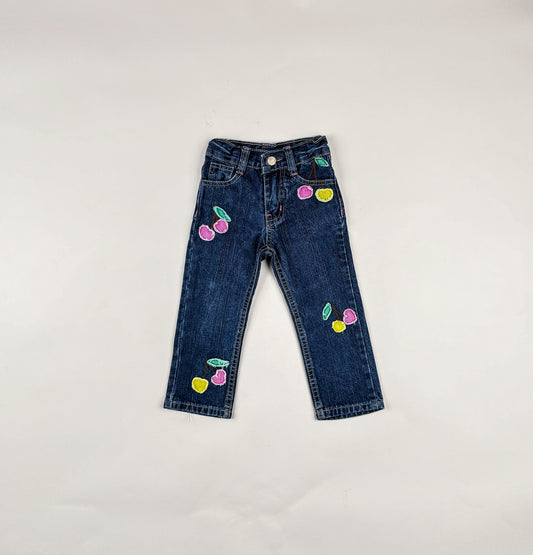 Jeans in blue and multi