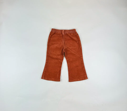 Vintage Corduroy Pants with Embroidery