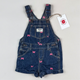 OshKosh Shortalls with Embroidered Butterflies