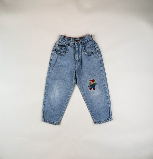 Vintage Jeans with Embroidery