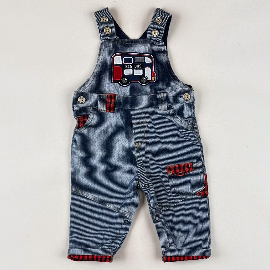 Striped Overalls