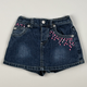 Denim Skort in blue and pink