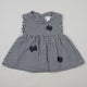 Vintage Checkered Dress with Butterflies