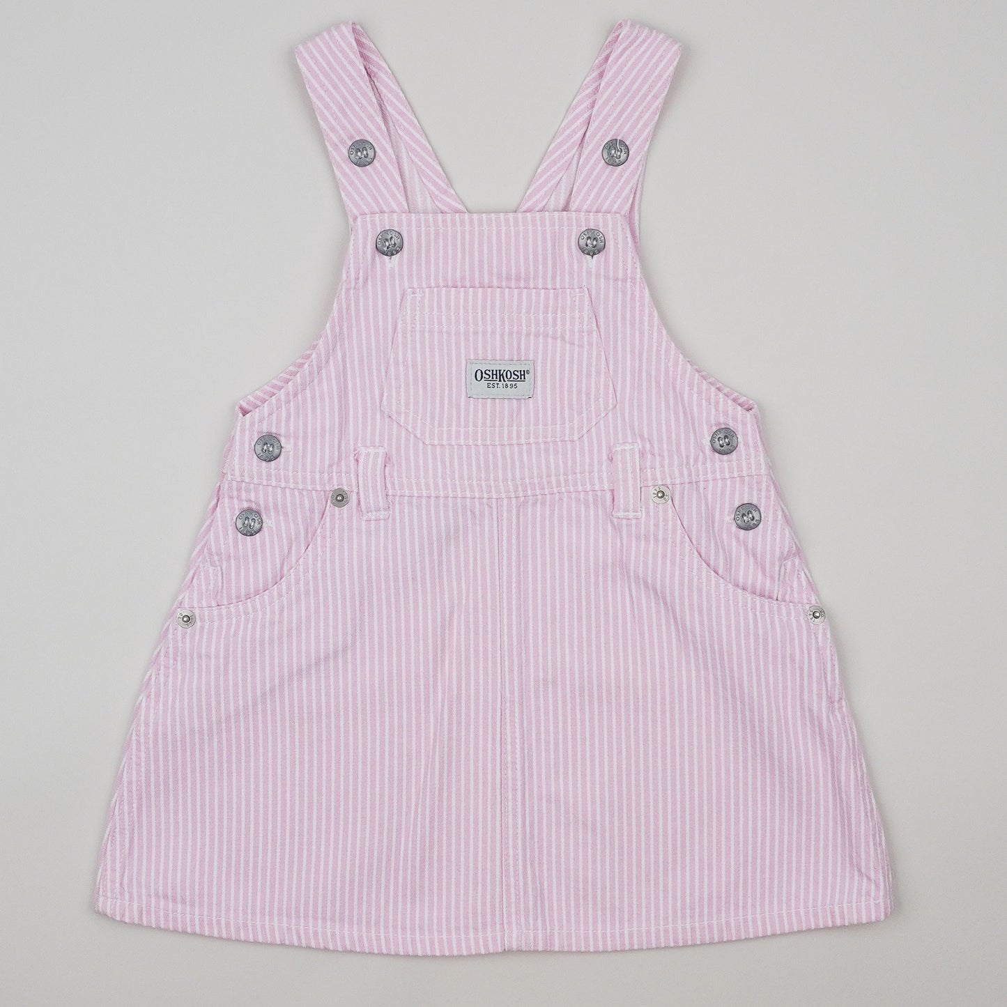 Pink Vintage OshKosh Hickory Stripe Dress