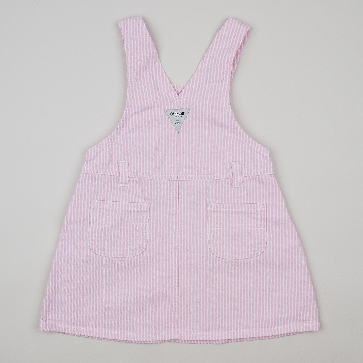 Pink Vintage OshKosh Hickory Stripe Dress