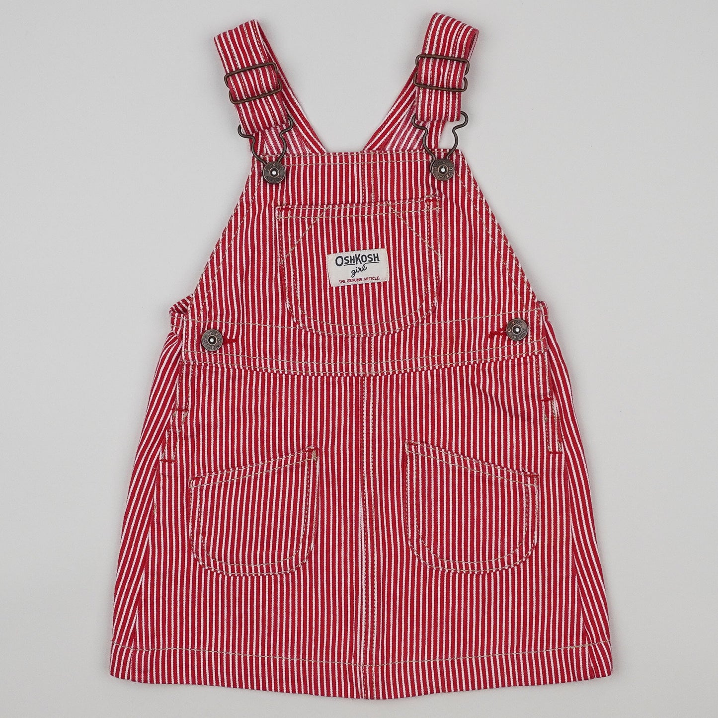 Vintage OshKosh Hickory Stripe Dress