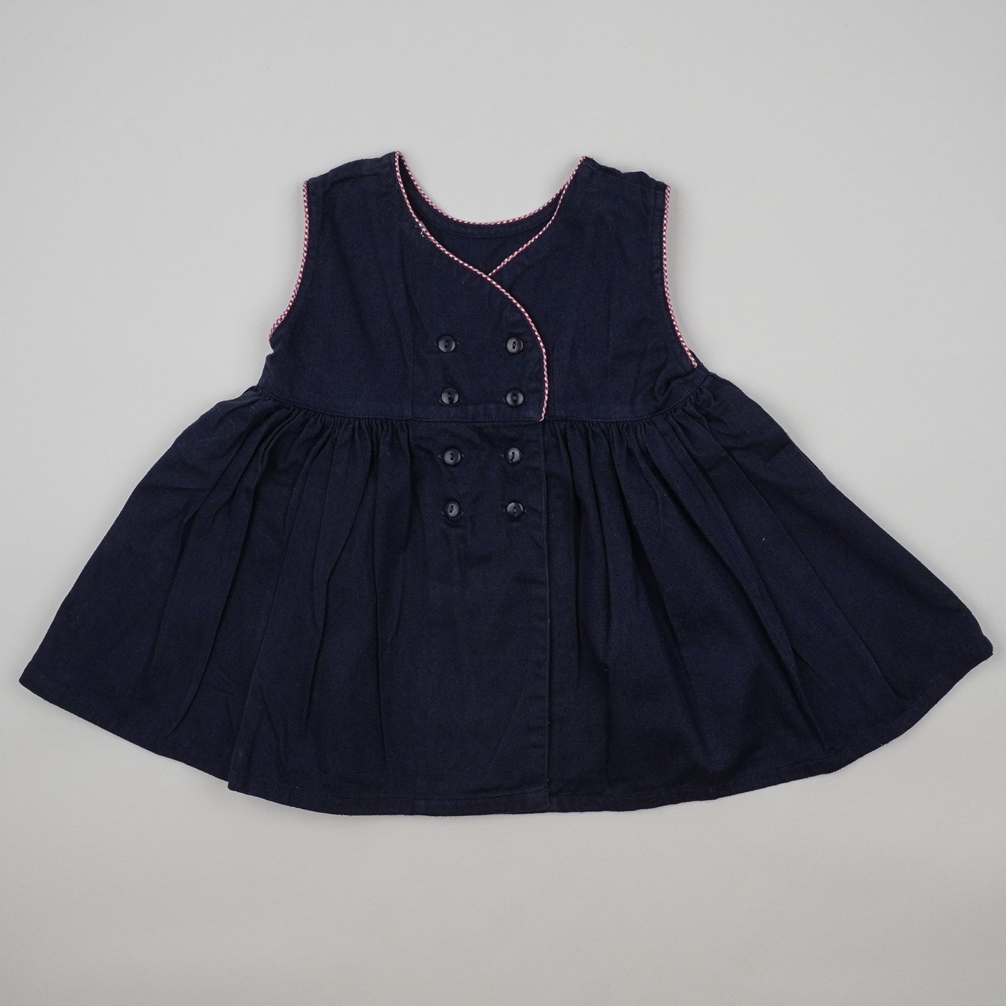 Vintage Dress with Embroidery and Pockets