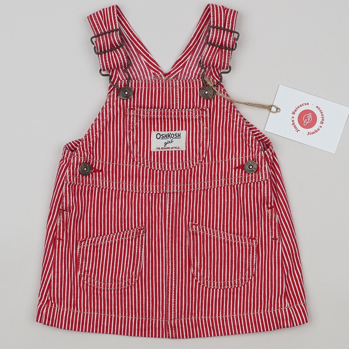 Red OshKosh Hickory Stripe Dress