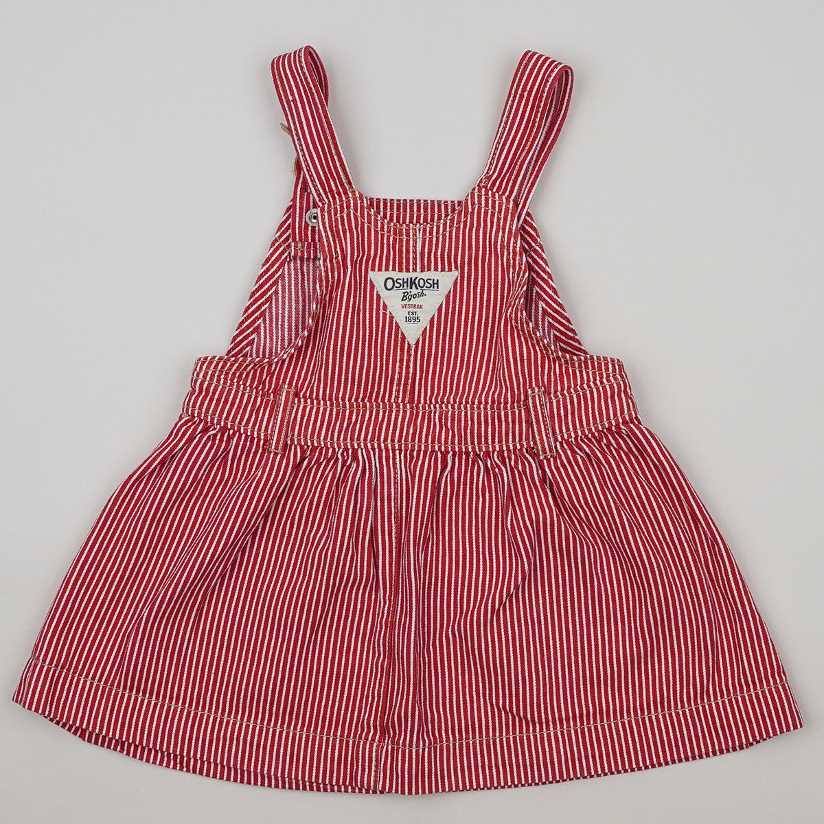 Red OshKosh Hickory Stripe Dress
