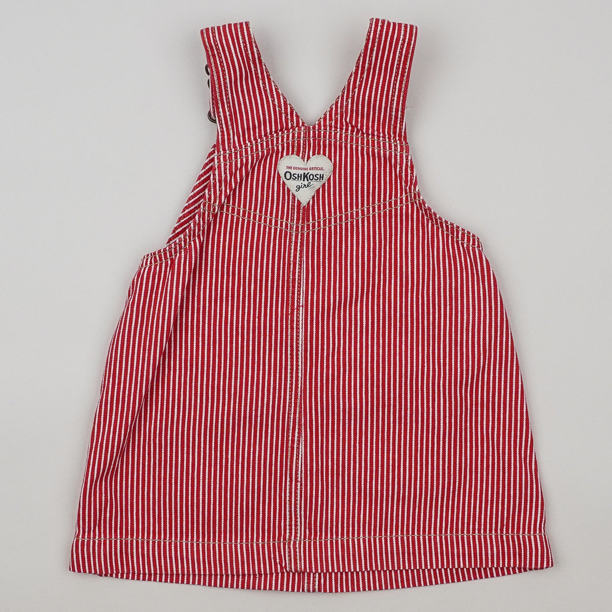 Red OshKosh Hickory Stripe Dress