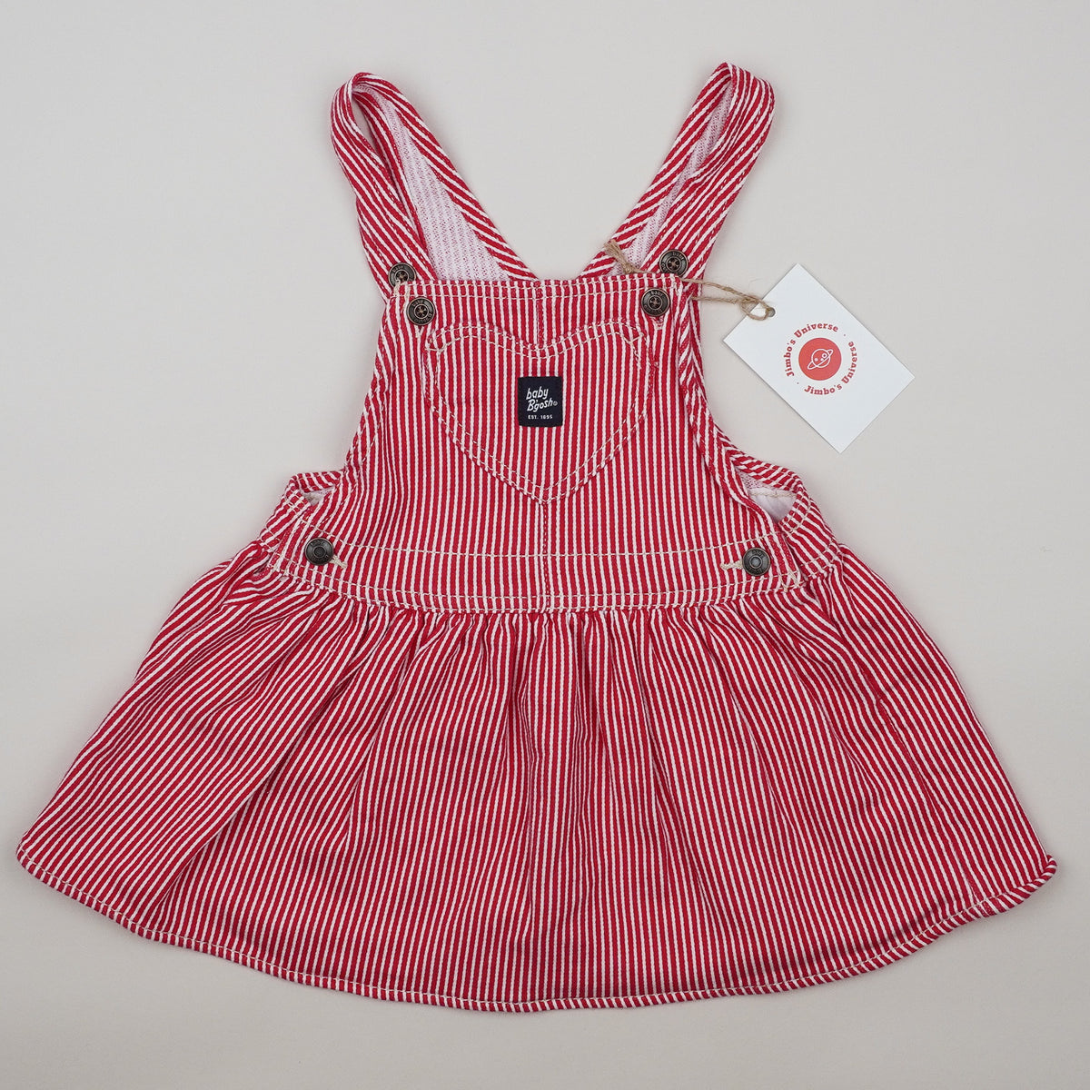 Red OshKosh Hickory Stripe Dress