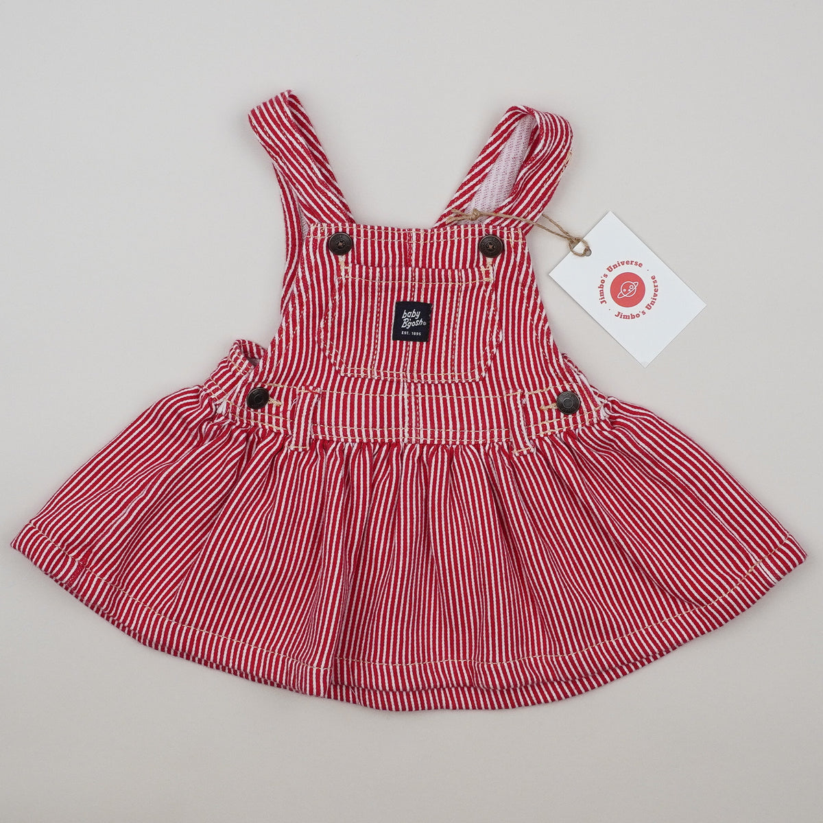 Red OshKosh Hickory Stripe Dress