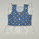 Top in blue and multi