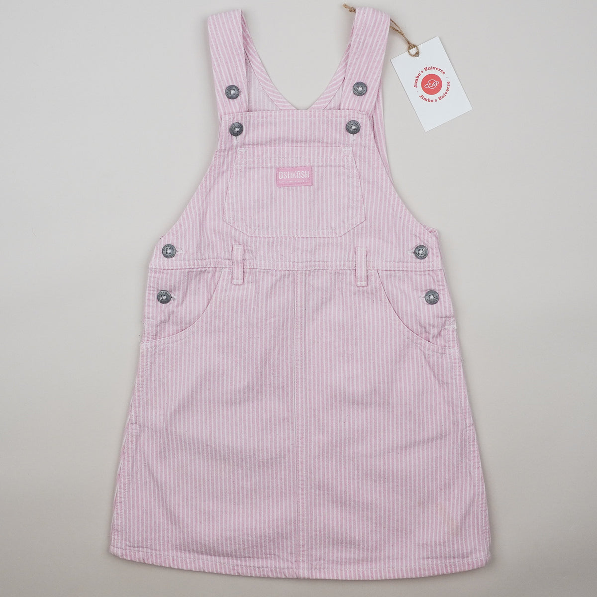 Pink Vintage Hickory Stripe Dress