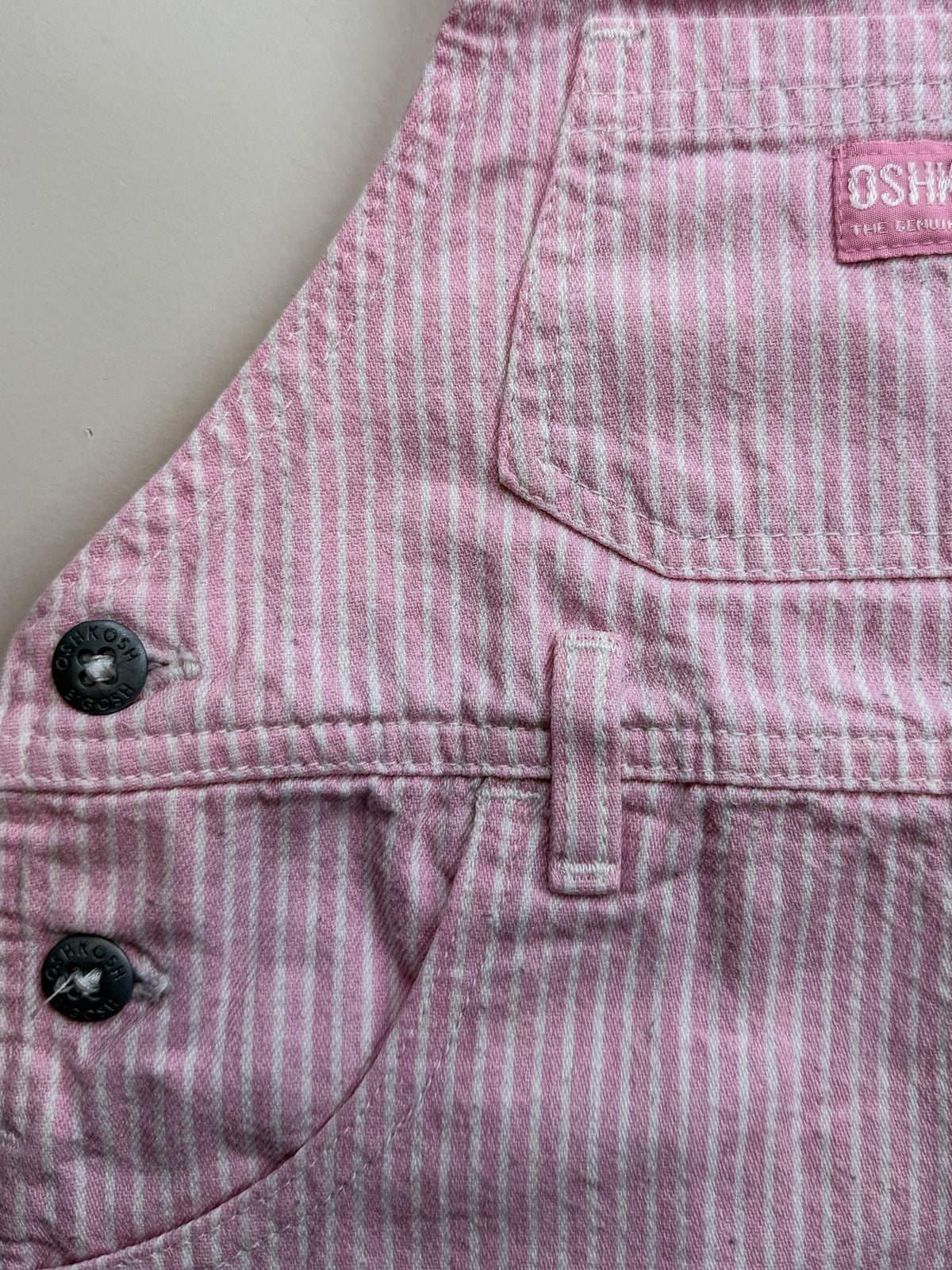Pink Vintage Hickory Stripe Dress