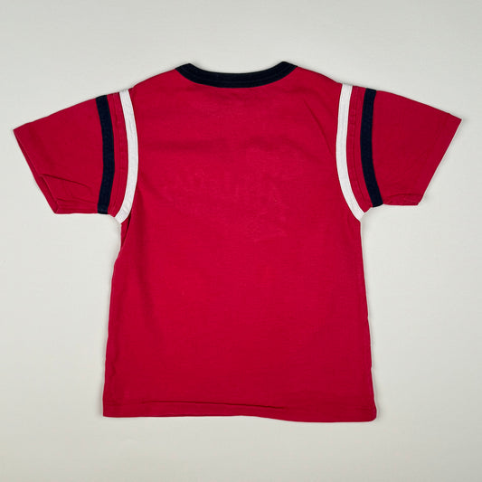 T-Shirt in red, blue and white