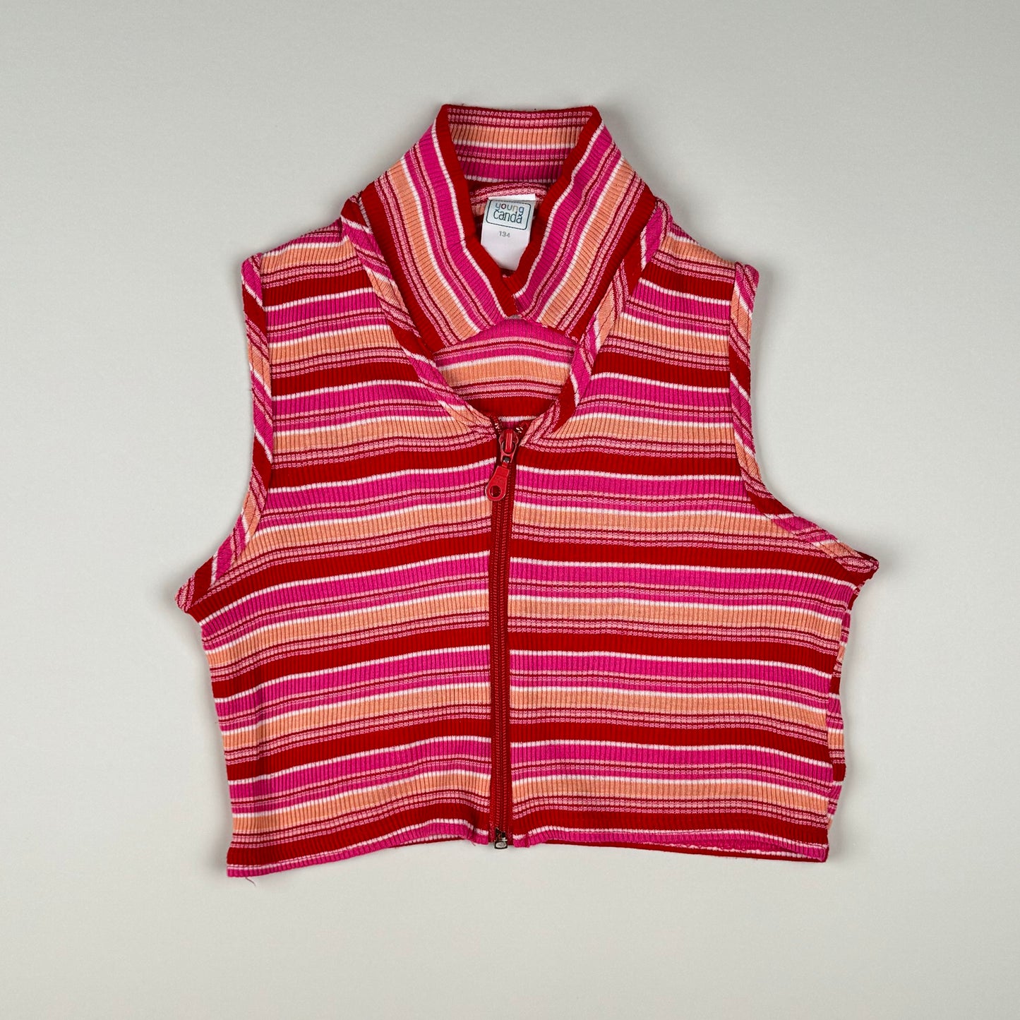 Top in pink, orange and white