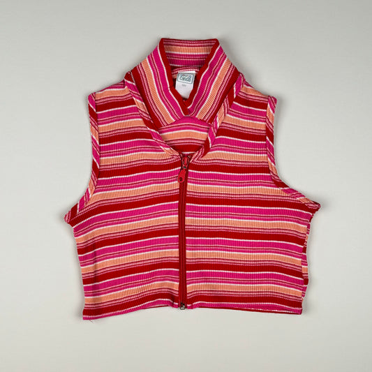 Top in pink, orange and white