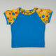 T-Shirt in blue, yellow and multi