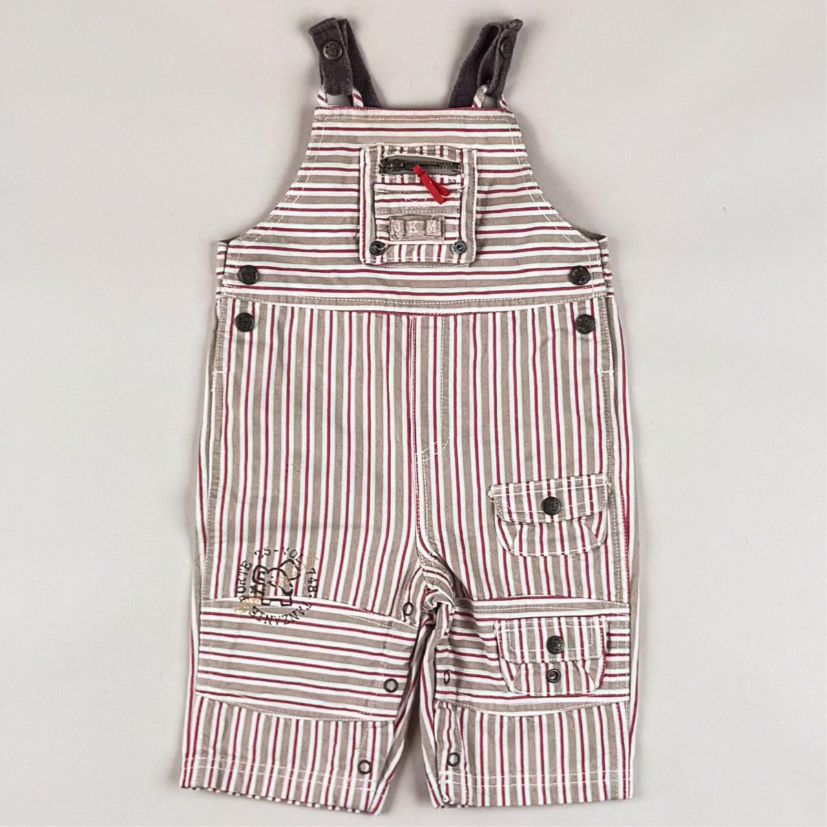 Striped Vintage Overalls