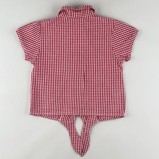 Vintage Buster Brown Shirt with Embroidered Cherries