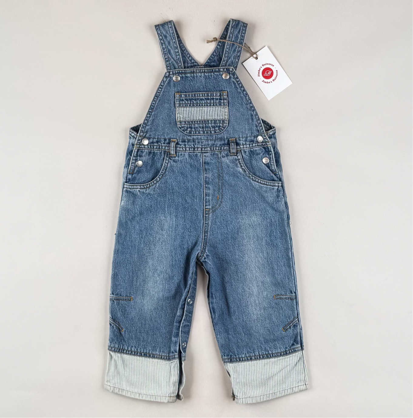 Overalls with Stripes