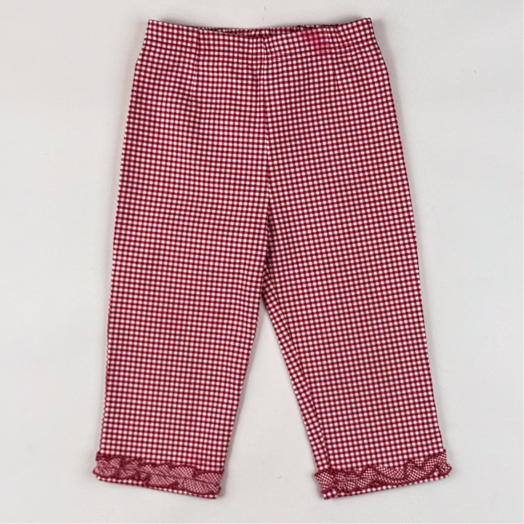 Checkered Capri Pants