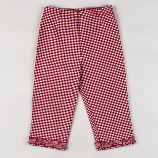 Checkered Capri Pants