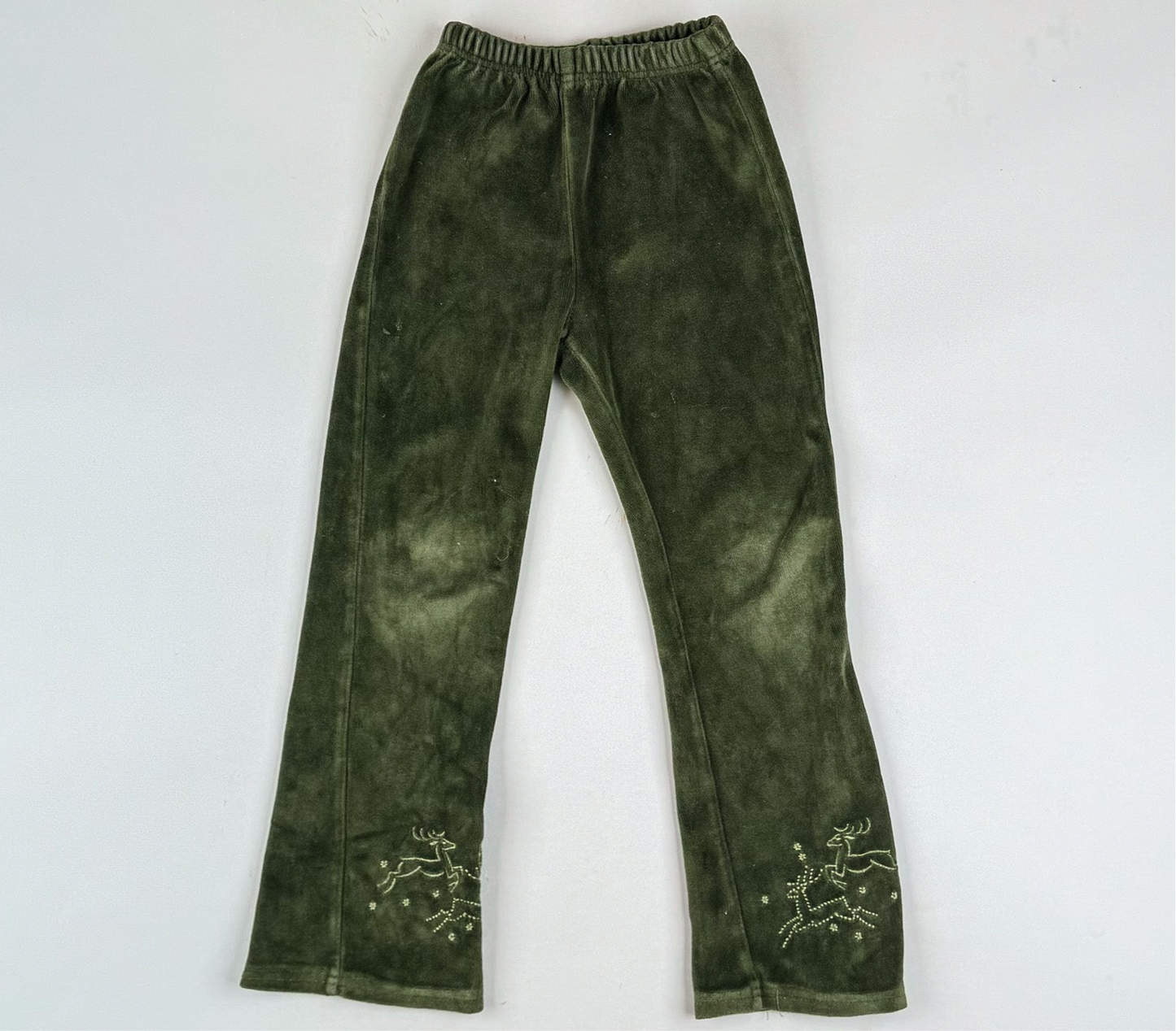 Velvet Pants with Embroidery