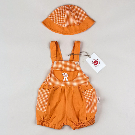 Vintage Set with Overalls and Sunhat