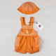 Vintage Set with Overalls and Sunhat