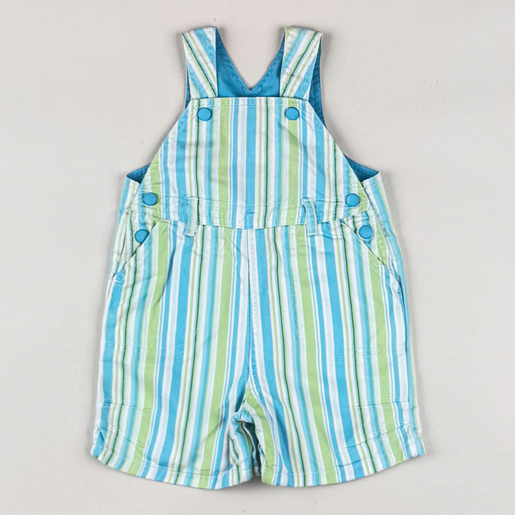 Striped Shortalls