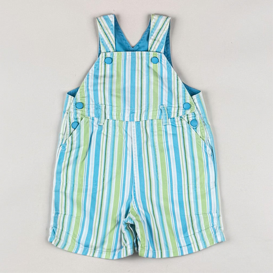 Striped Shortalls