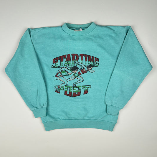 Sweatshirt in turquoise