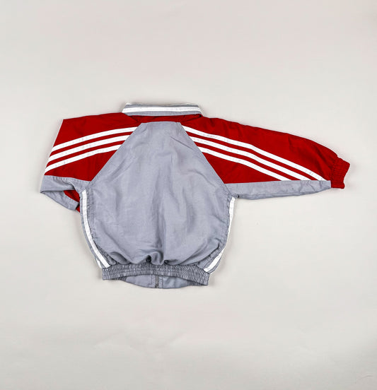 Tracksuit Jacket in red, white and grey