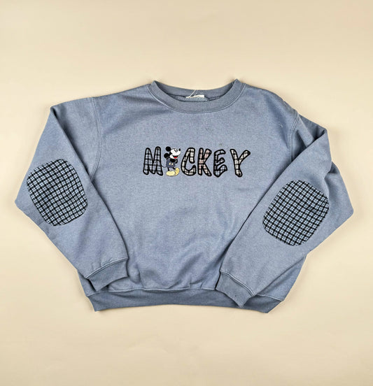 Sweatshirt in grey and blue