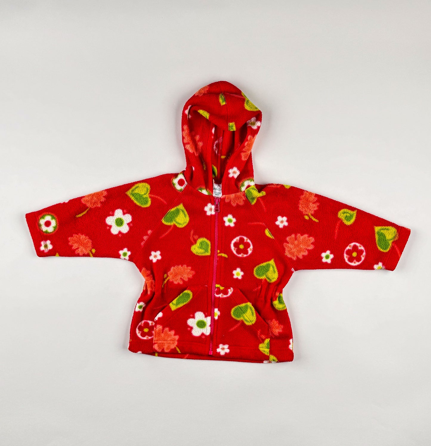 Fleece Jacket in multi, red and green