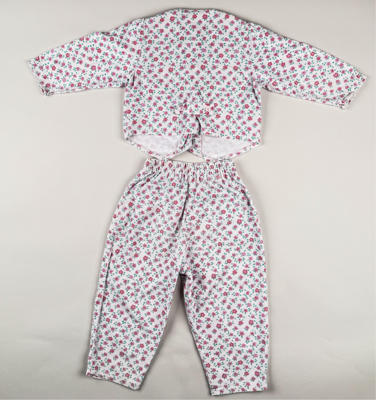 Corduroy Set in white, pink and green