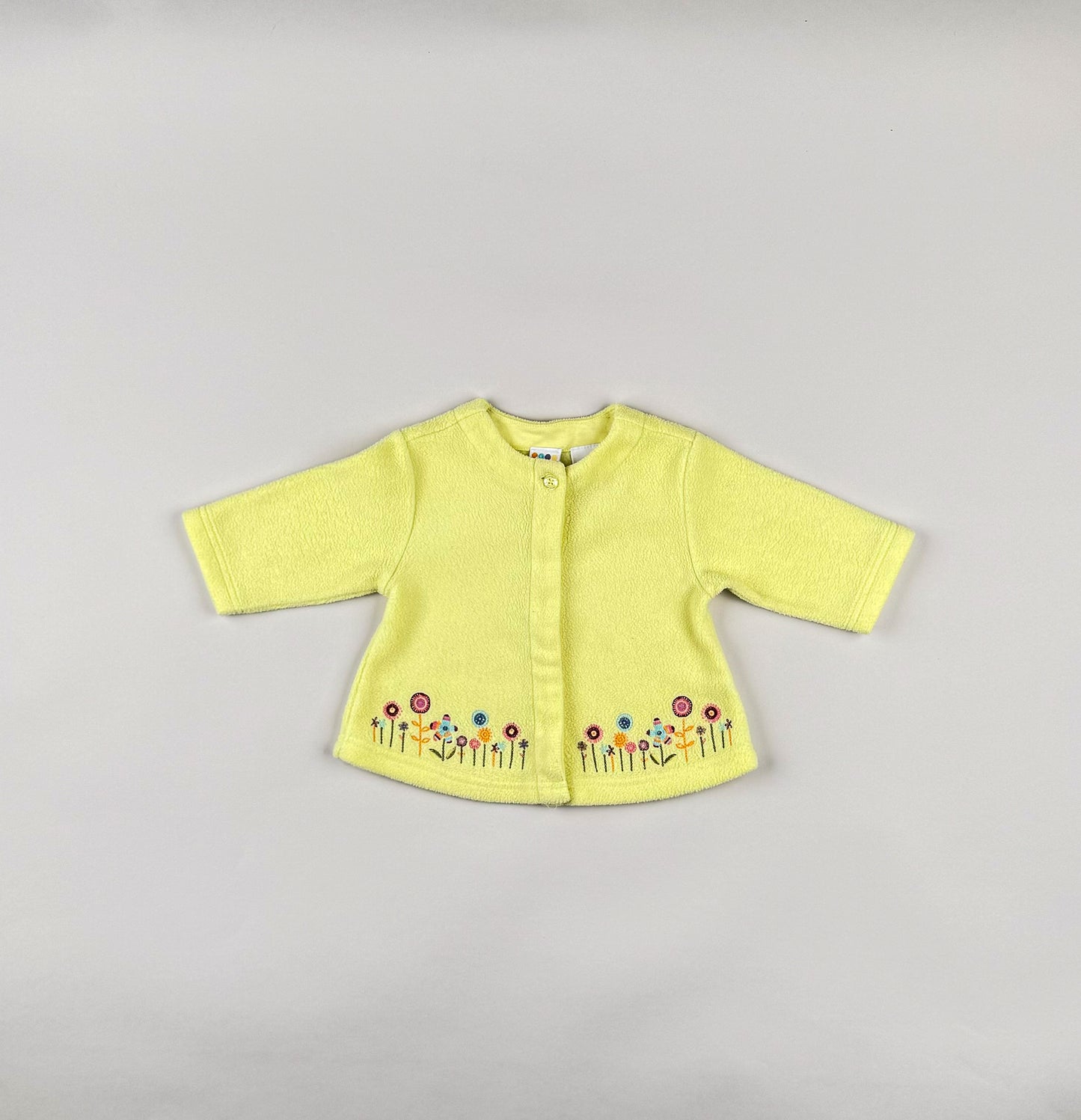 Fleece Jacket in yelloew and multi