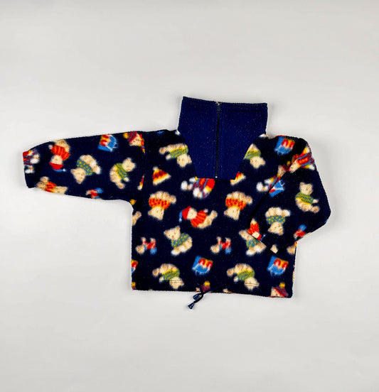 Fleece Jacket in blue and multi