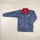 Windbreaker in blue and red