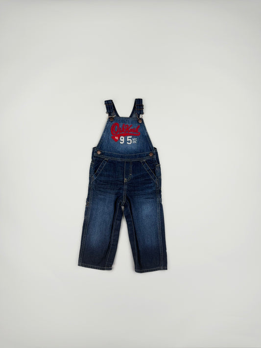 Overall in blue and red