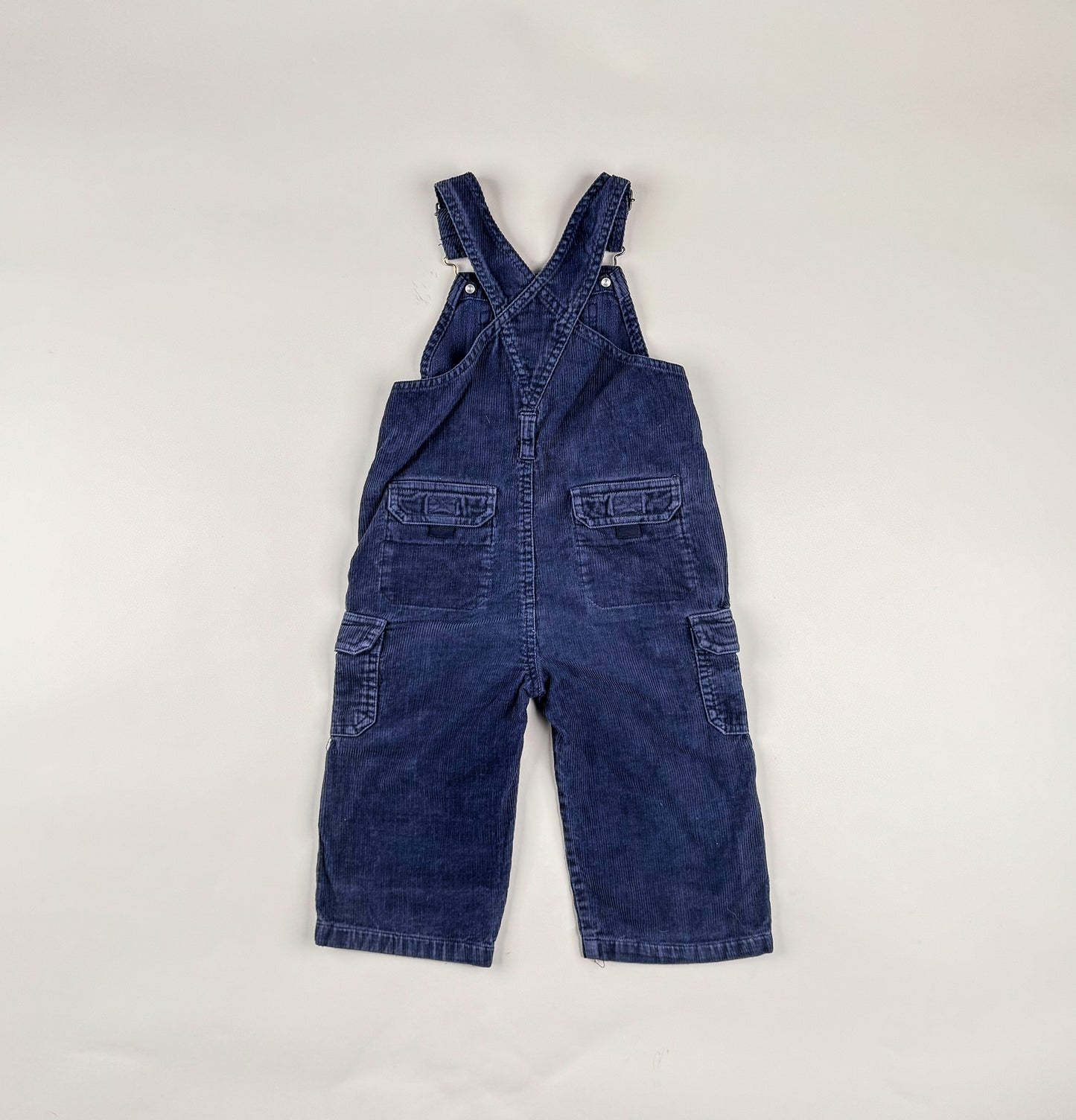 Corduroy Overalls in blue