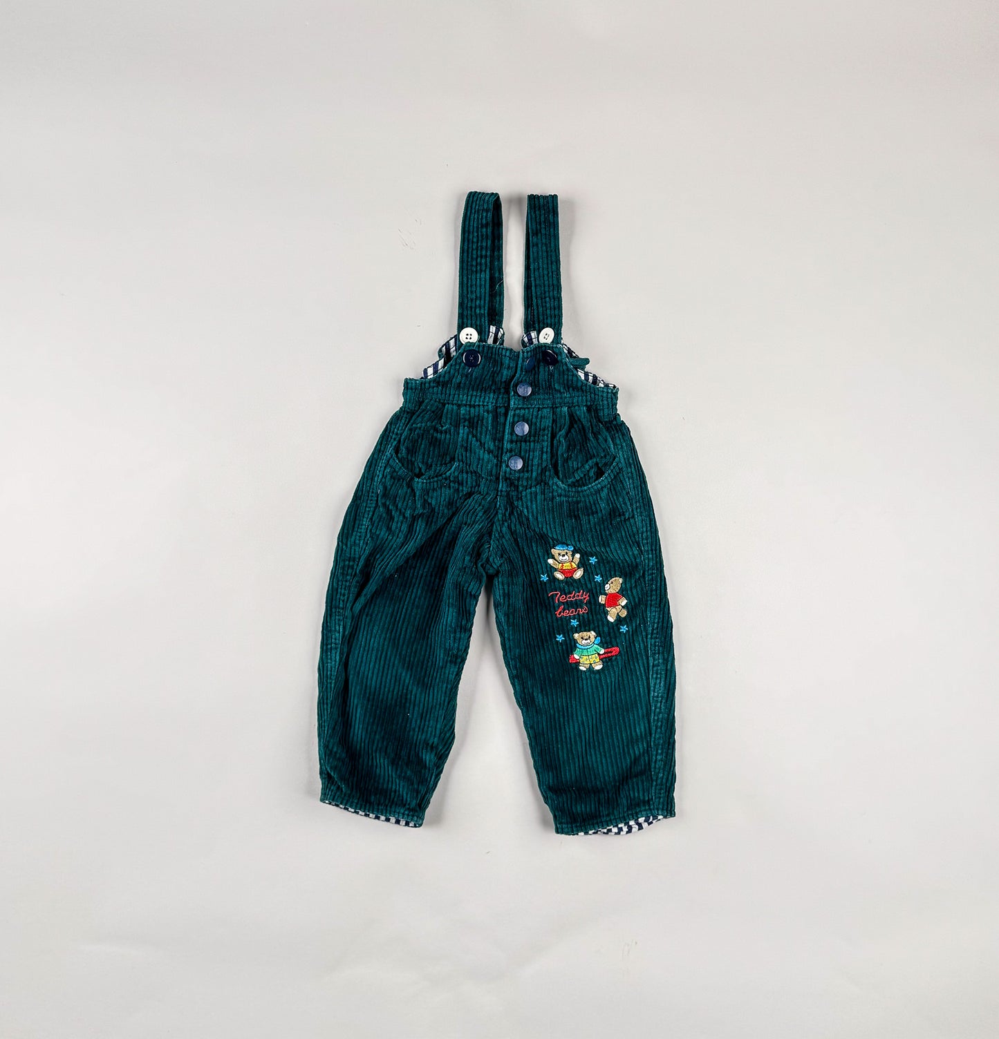 Corduroy Overalls in green