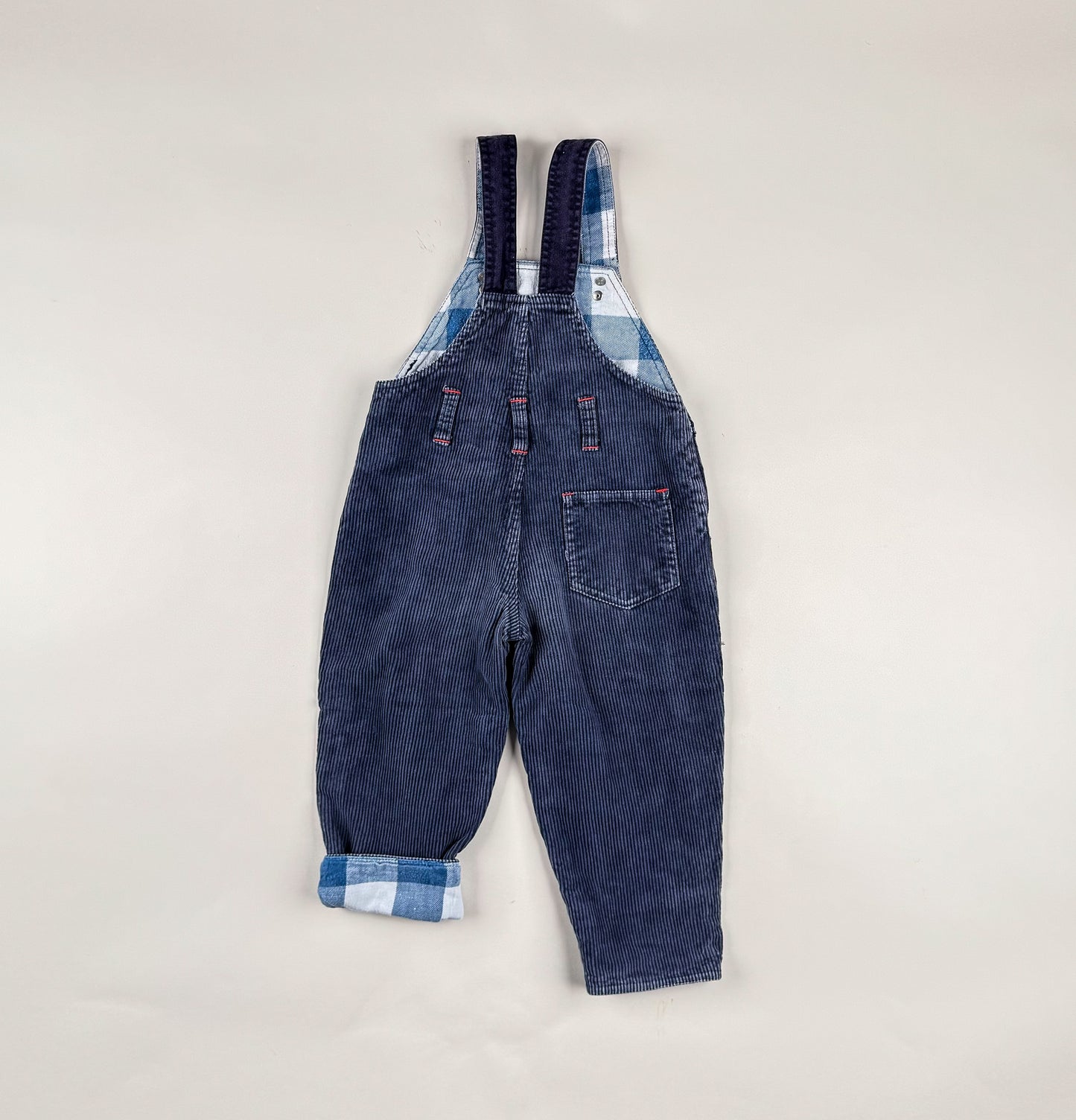 Corduroy Overalls in blue