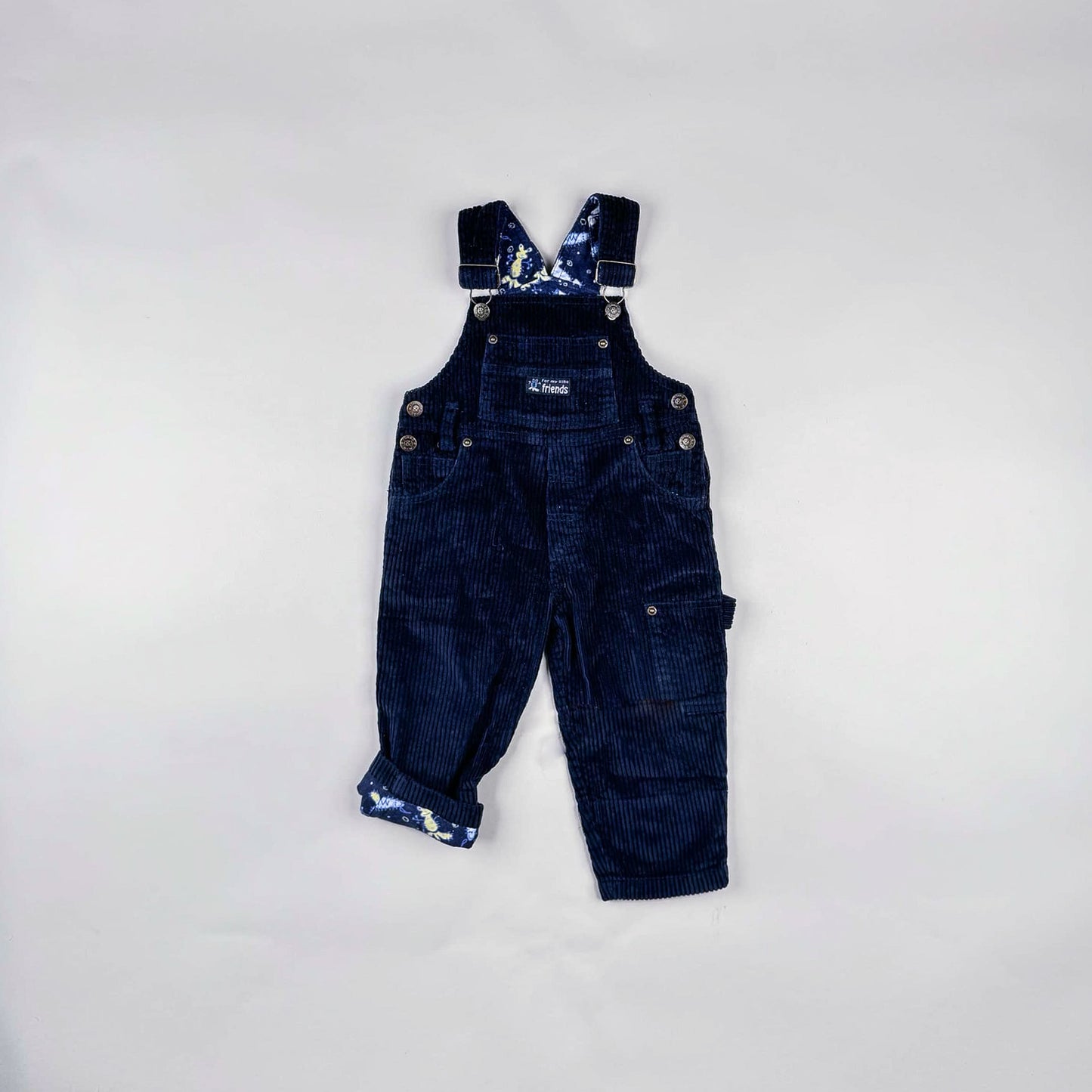 Corduroy Overalls in blue